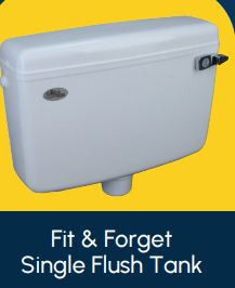 Fit & Forget Single Flush Tank