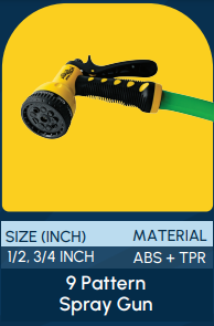 9 Pattern Spray Gun